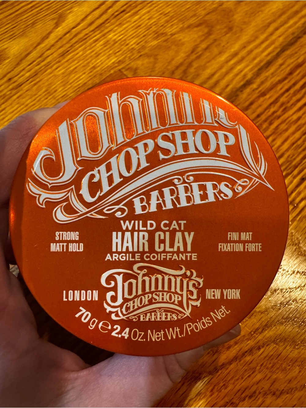Johnny's Chop Shop Wild Cat Hair Clay - Orange Matte Finish
